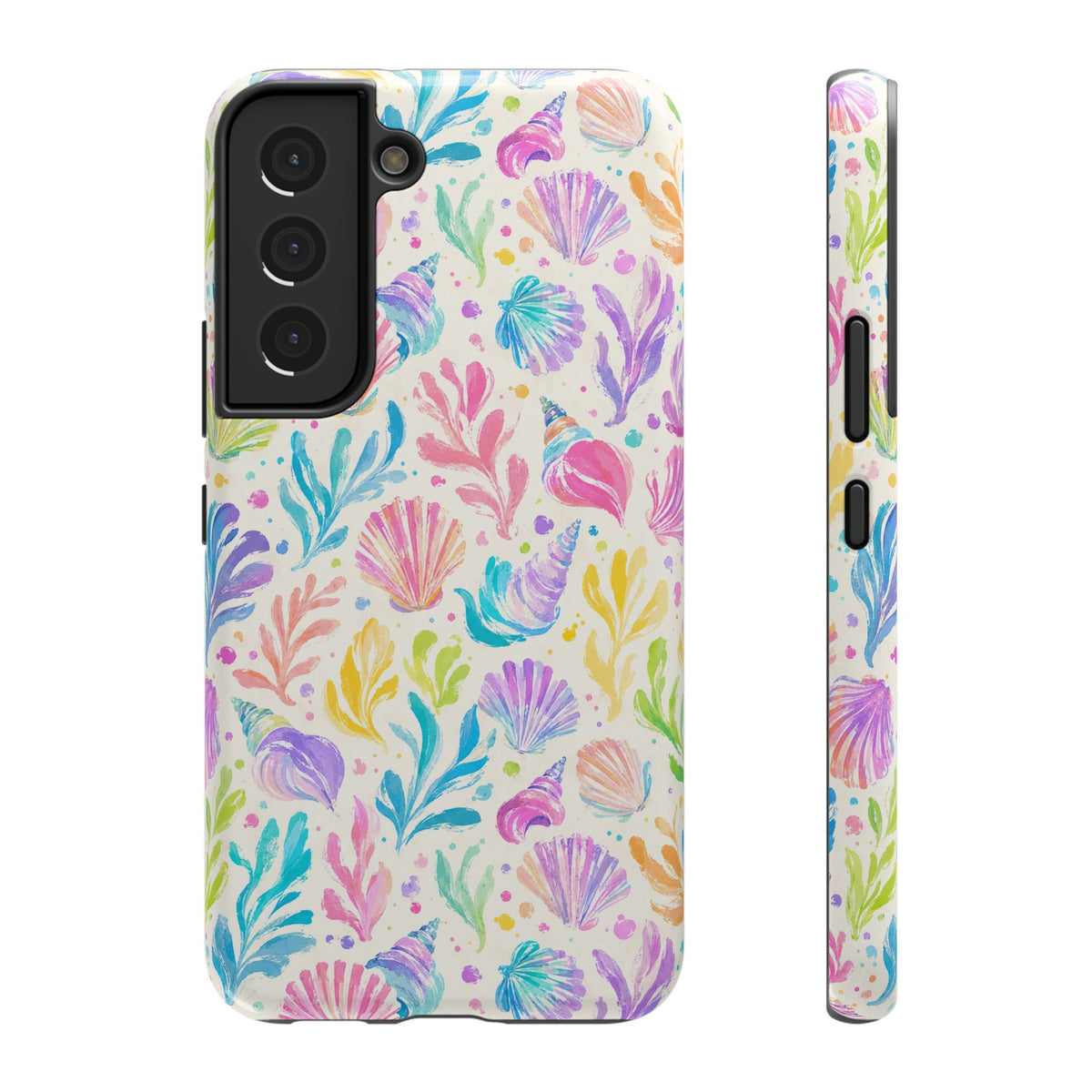 Rainbow Reef protective phone case for Samsung Galaxy S22, glossy finish