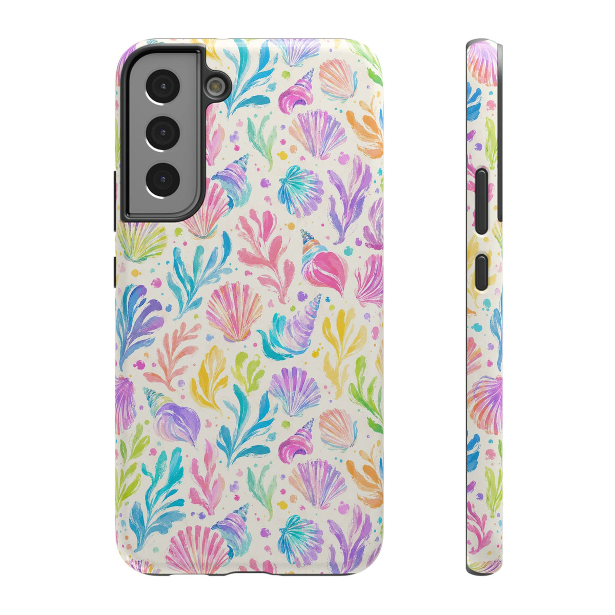 Rainbow Reef protective phone case for Samsung Galaxy S22 Plus, glossy finish