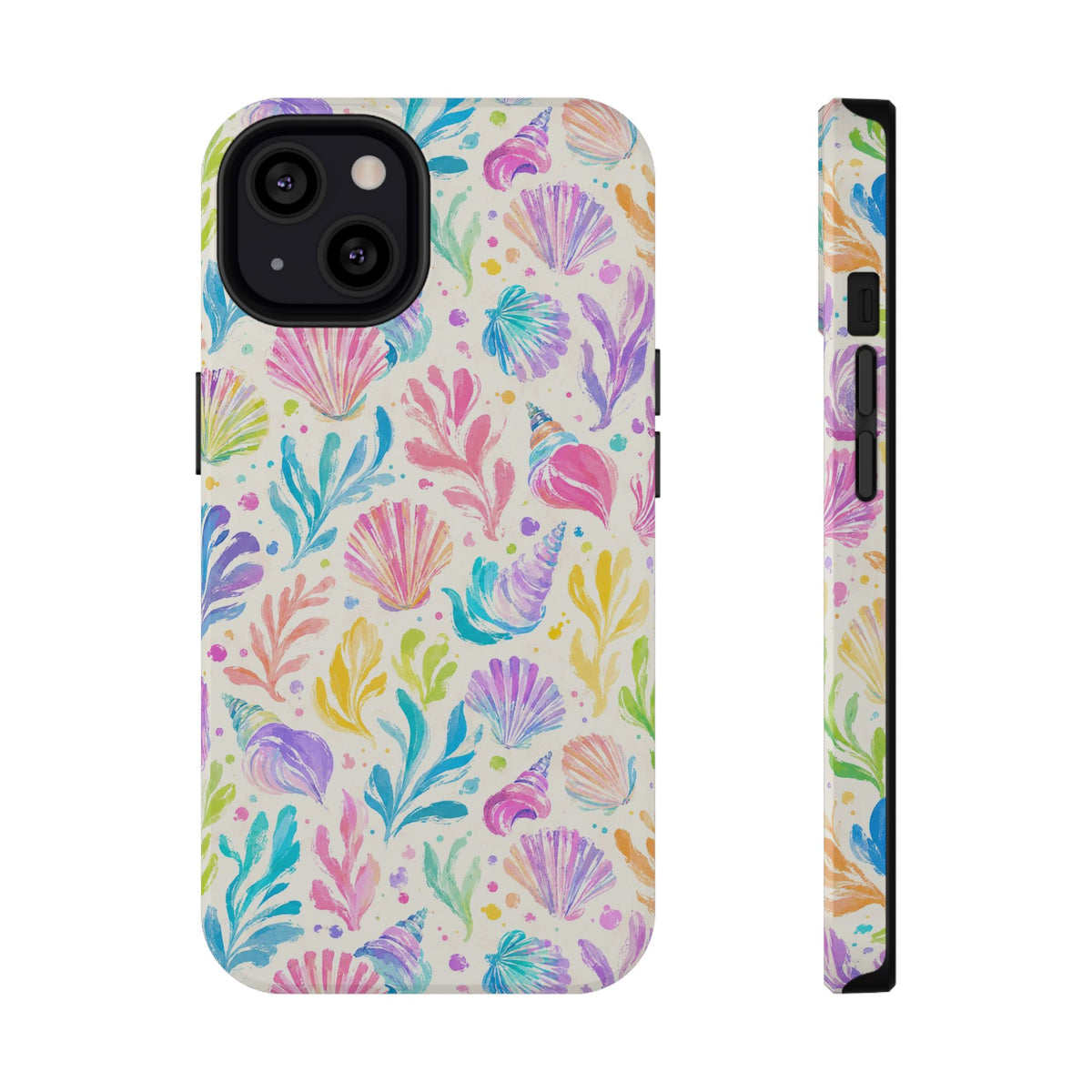 Rainbow Reef protective phone case for iPhone 13, glossy finish