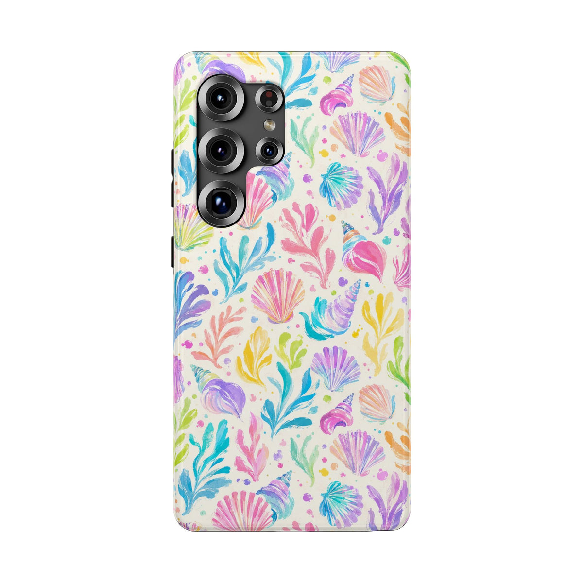 Rainbow Reef protective phone case for Samsung Galaxy S25 Ultra, glossy finish