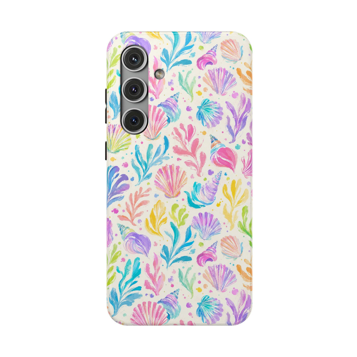 Rainbow Reef protective phone case for Samsung Galaxy S24 Plus, glossy finish