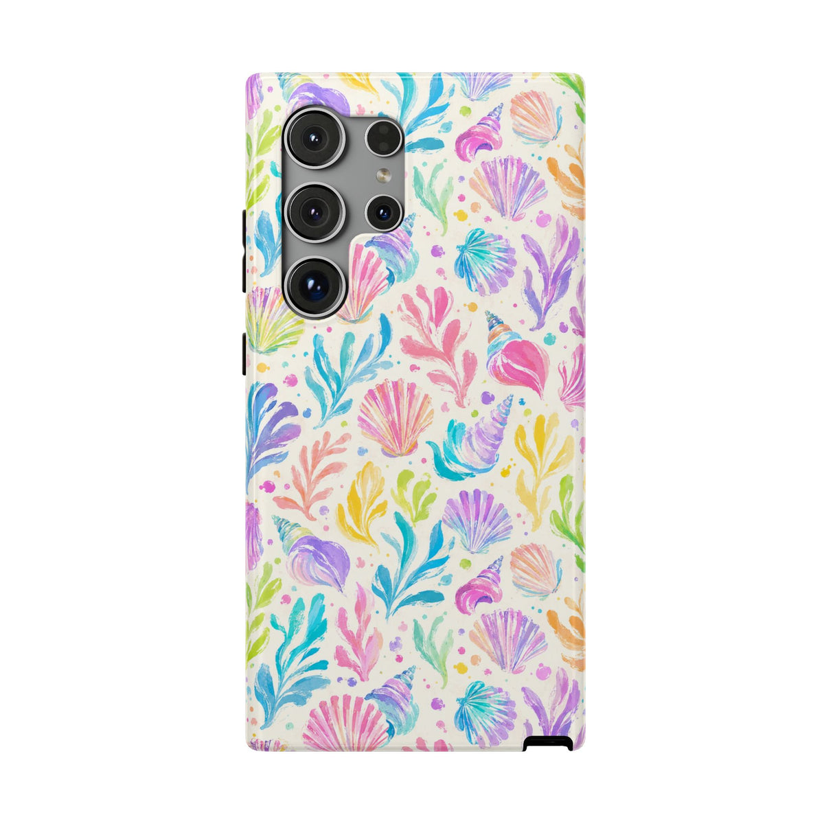 Rainbow Reef protective phone case for Samsung Galaxy S24 Ultra, glossy finish