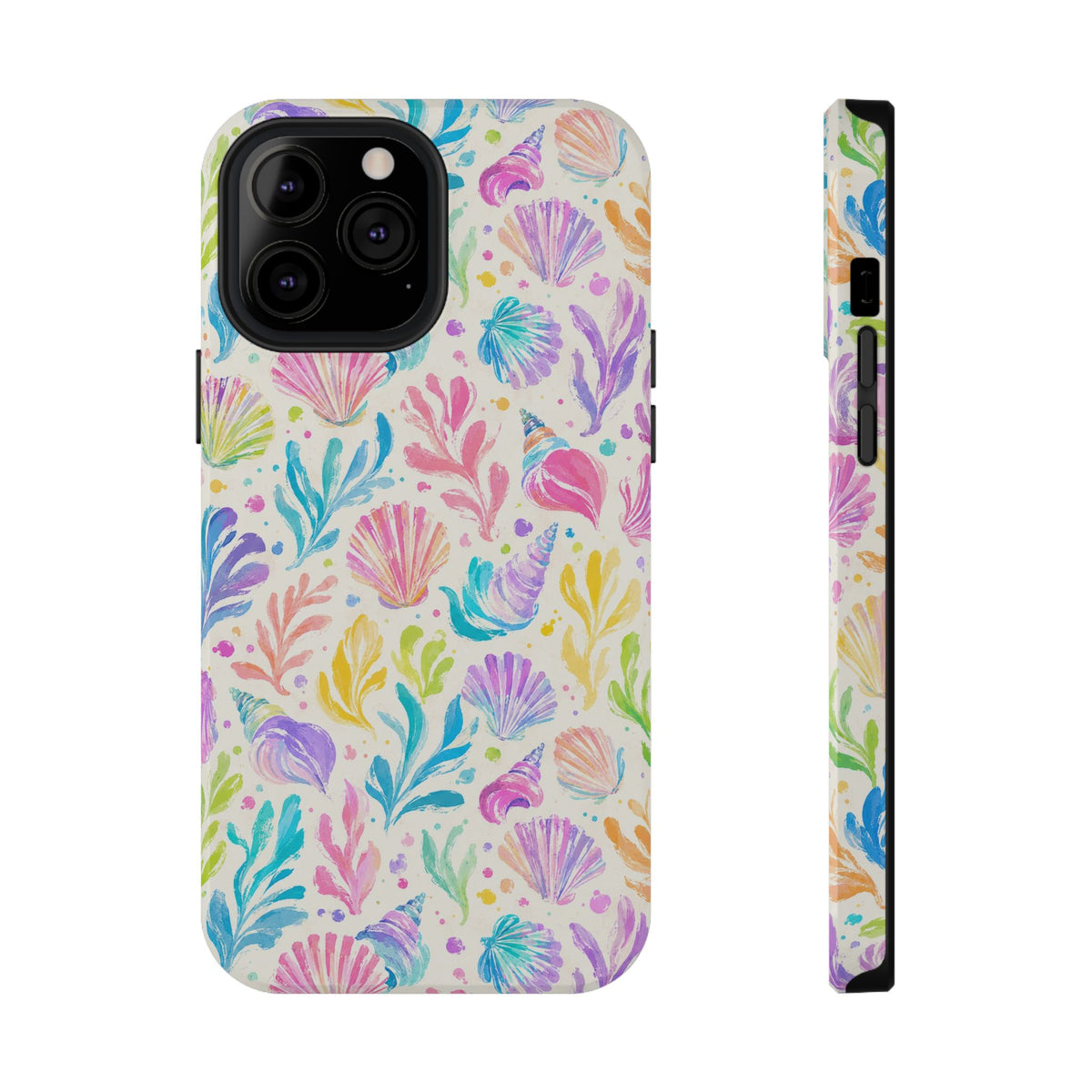 Rainbow Reef protective phone case for iPhone 13 Pro Max, glossy finish