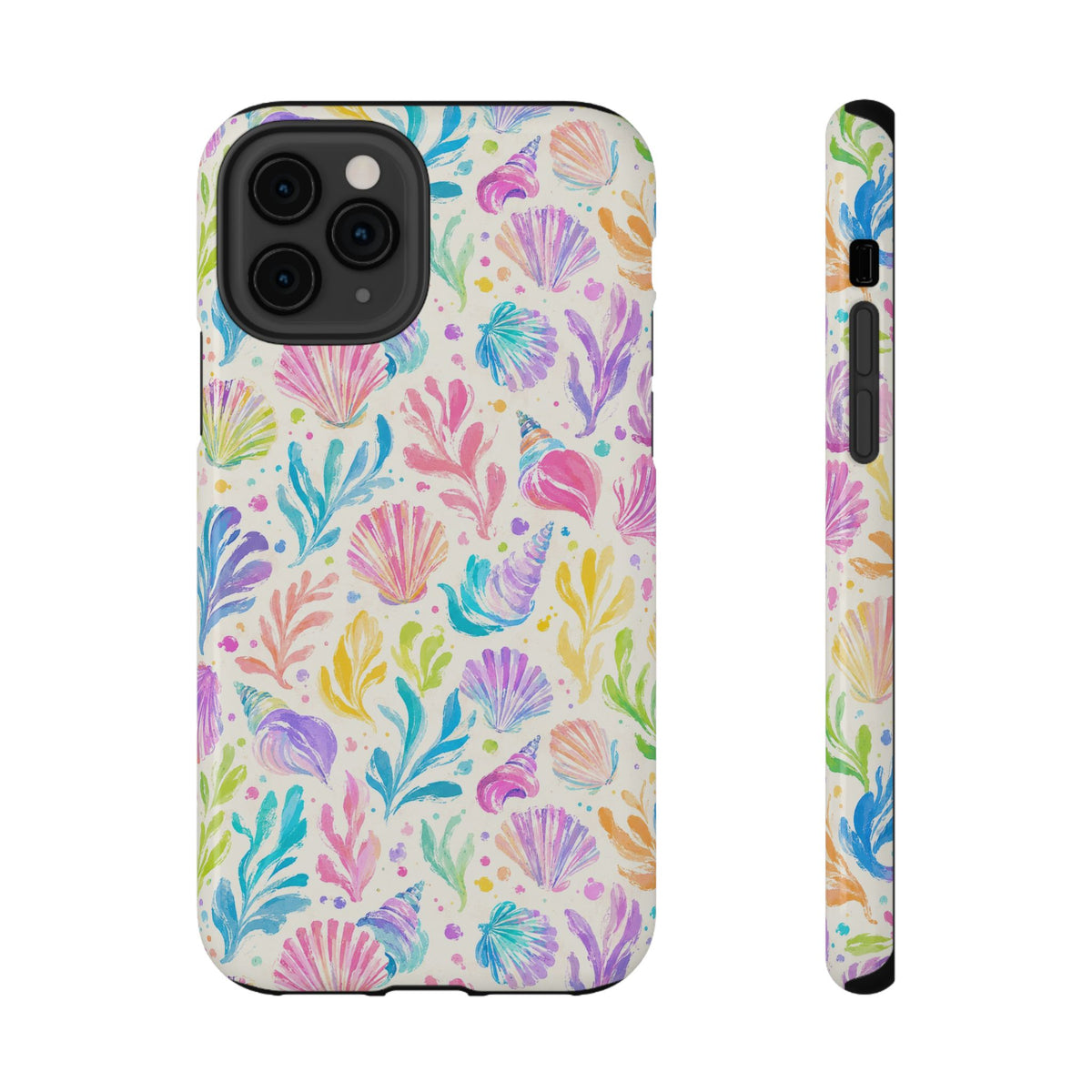 Rainbow Reef protective phone case for iPhone 11 Pro, glossy finish