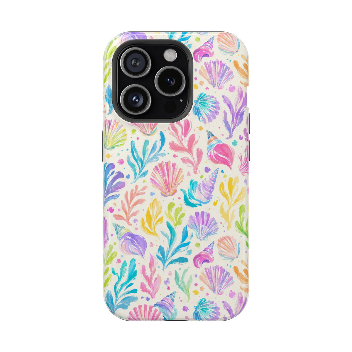Rainbow Reef MagSafe case for iPhone 15 Pro, glossy finish
