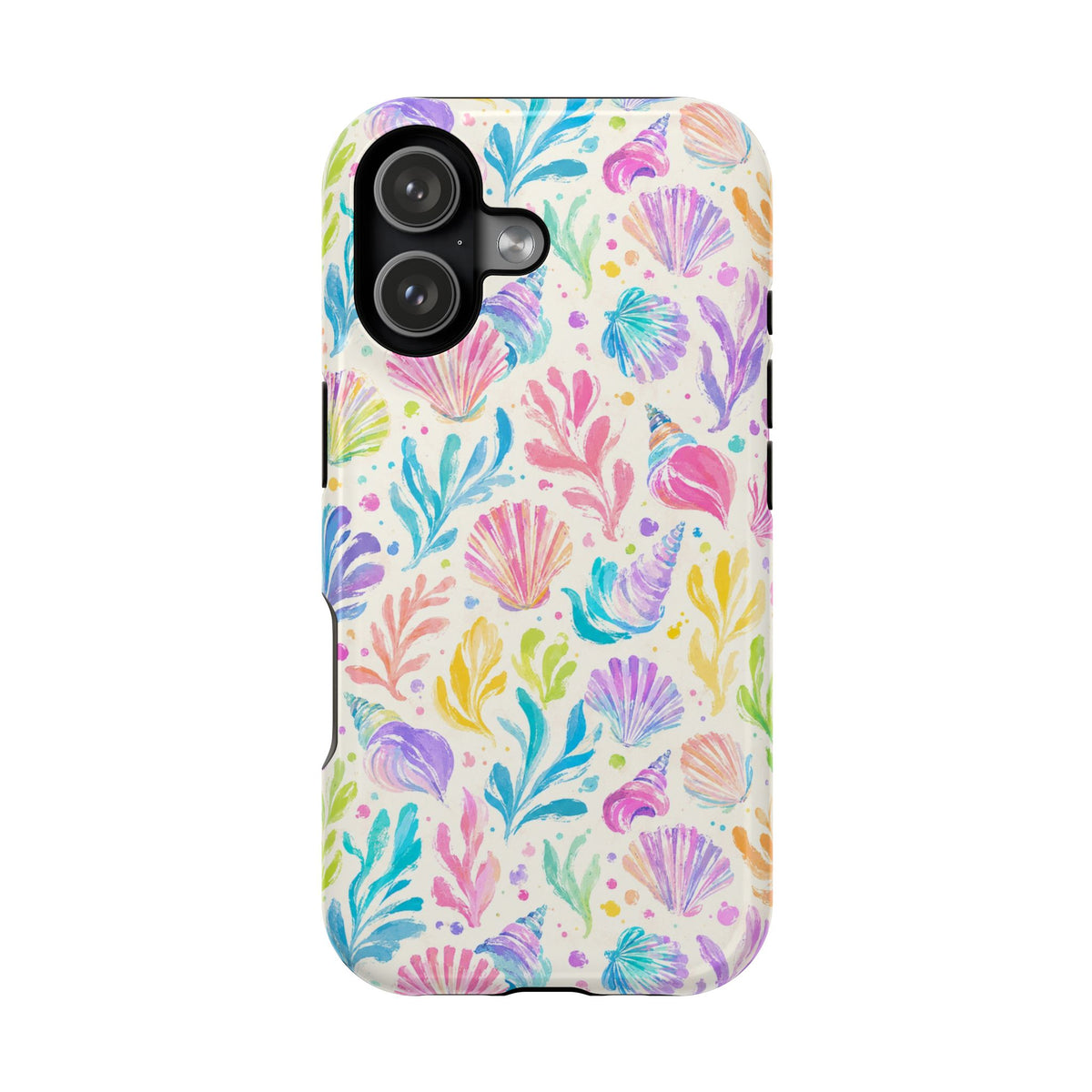 Rainbow Reef MagSafe case for iPhone 17, glossy finish