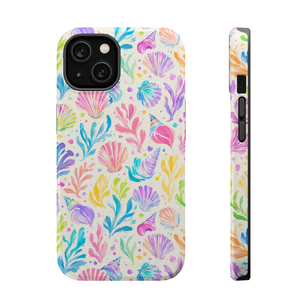 Rainbow Reef MagSafe case for iPhone 14, glossy finish