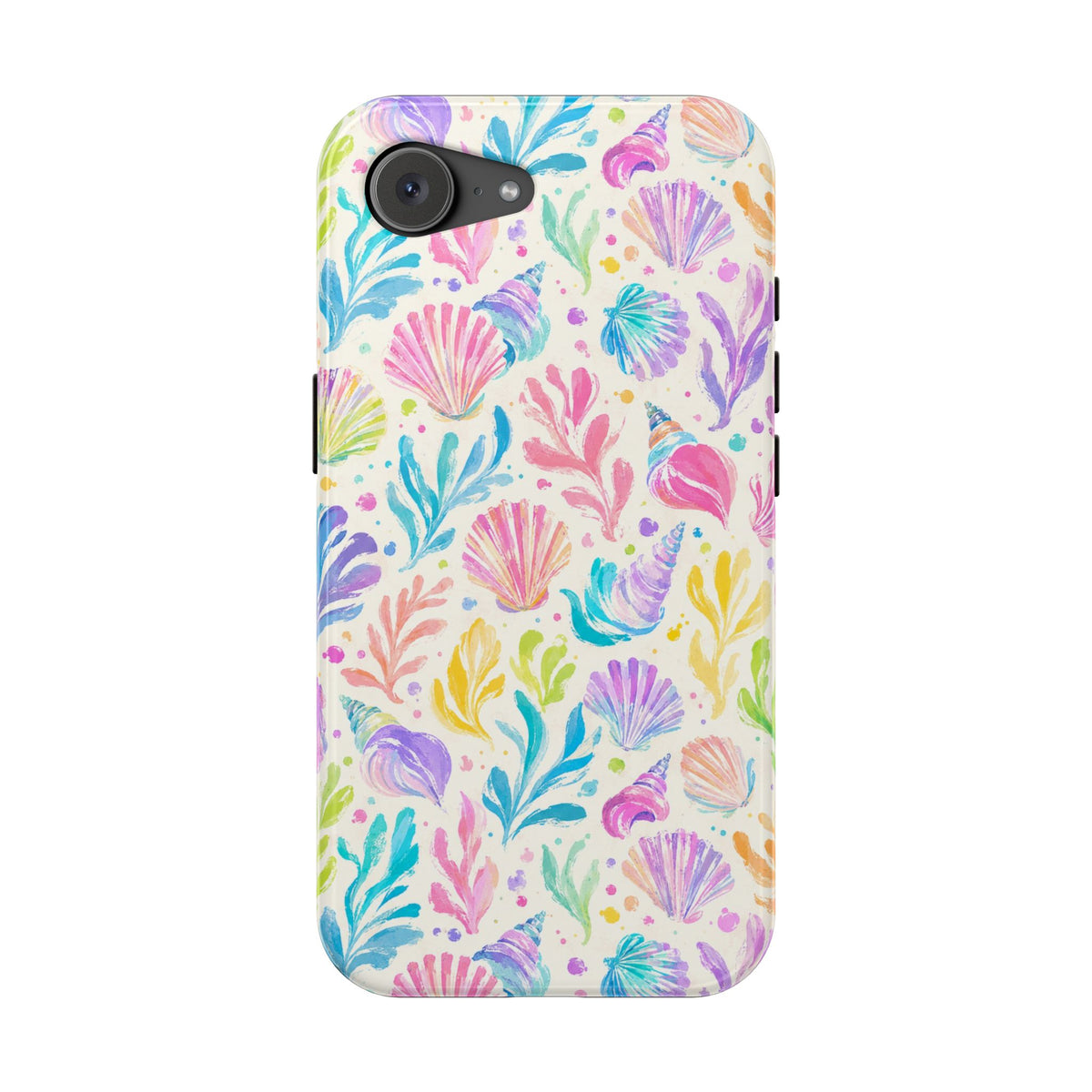 Rainbow Reef MagSafe case for iPhone 17e, glossy finish