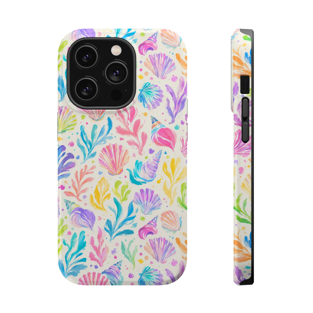 Rainbow Reef MagSafe case for iPhone 14 Pro, glossy finish