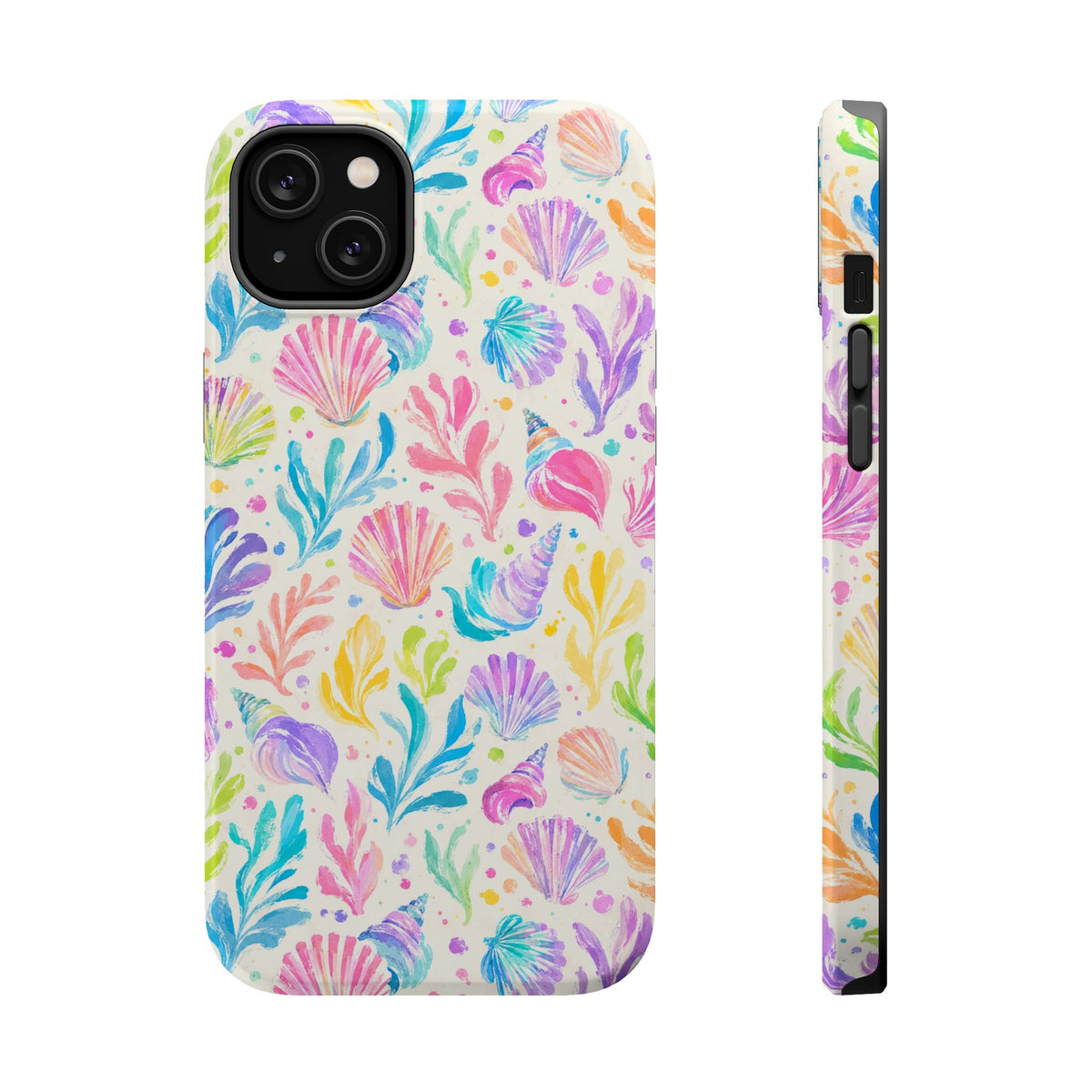Rainbow Reef MagSafe case for iPhone 14 Plus, glossy finish