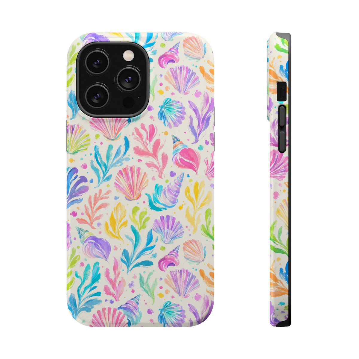 Rainbow Reef MagSafe case for iPhone 14 Pro Max, glossy finish