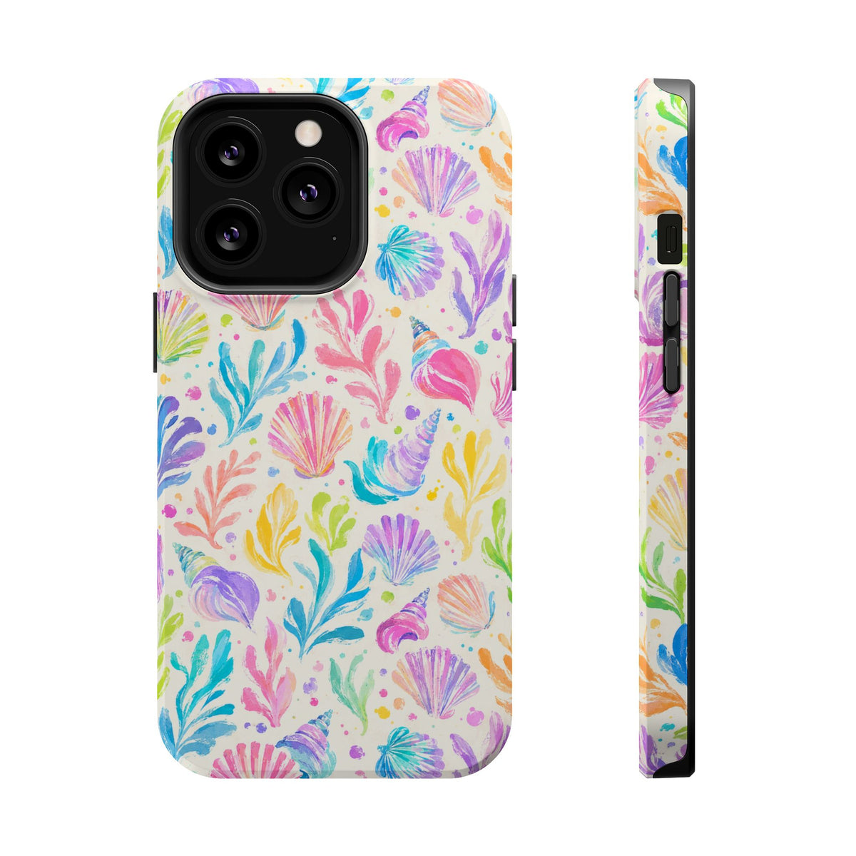 Rainbow Reef MagSafe case for iPhone 13 Pro, glossy finish