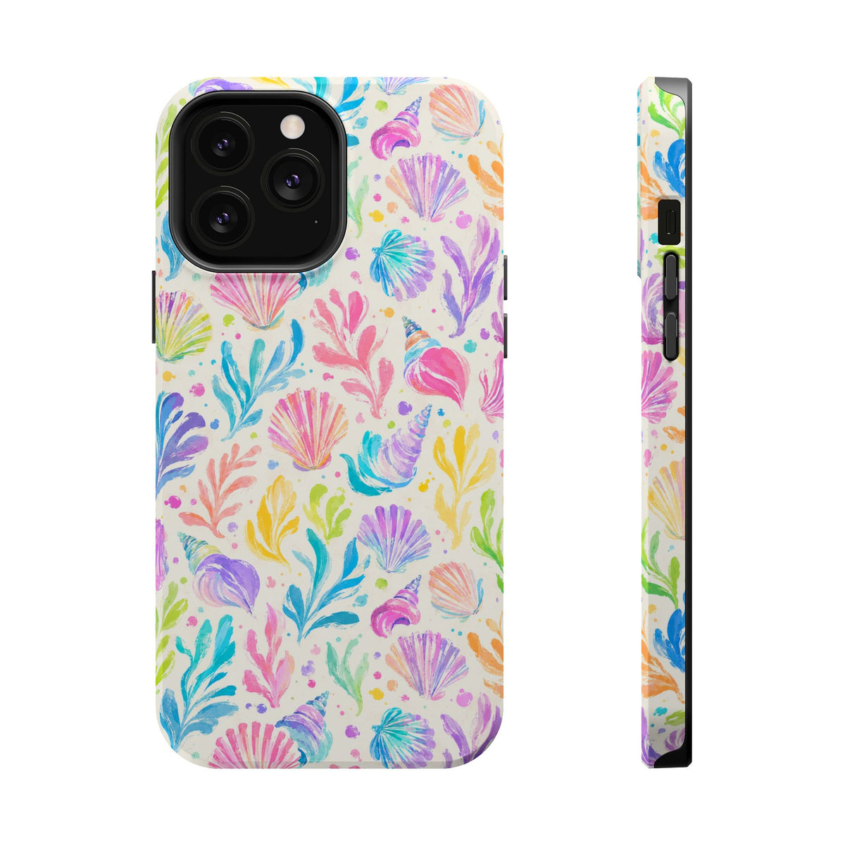 Rainbow Reef MagSafe case for iPhone 13 Pro Max, glossy finish