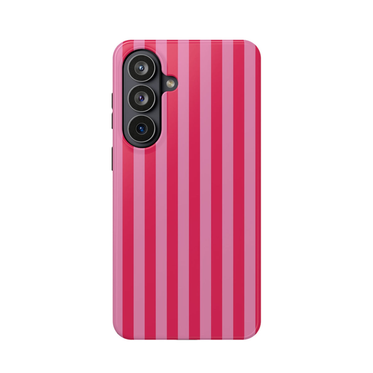 Raspberry Stripe MagSafe case for Samsung Galaxy S26 Plus, glossy finish