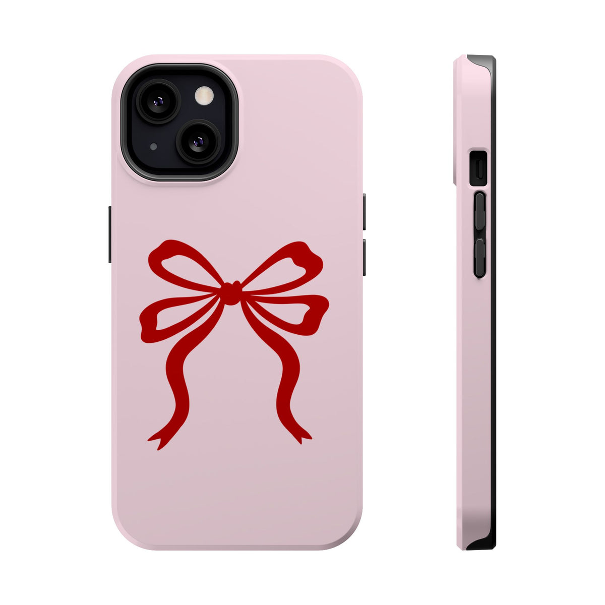Red Ribbon Bow MagSafe case for iPhone 13, glossy finish