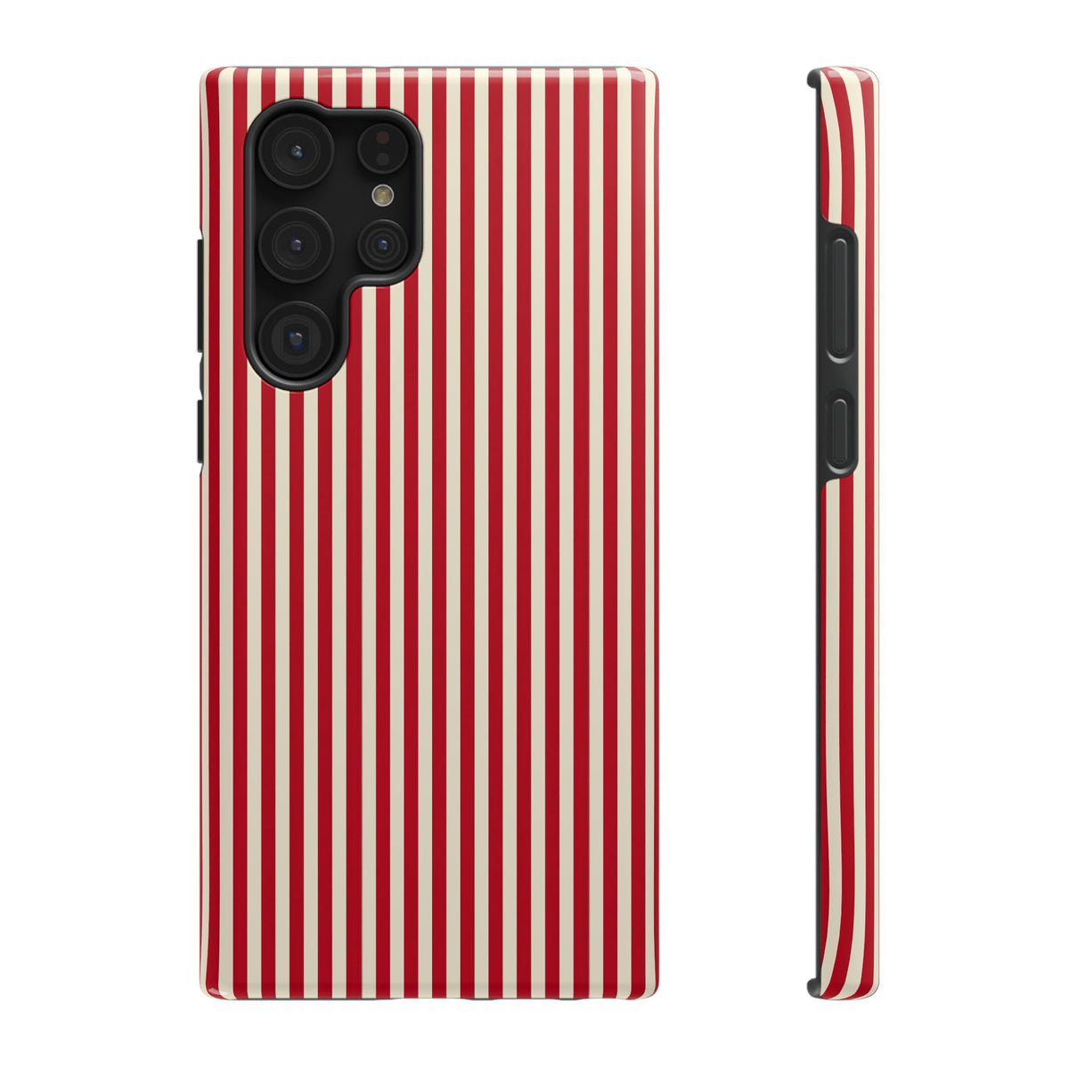 Red Stripe protective phone case for Samsung Galaxy S22 Ultra, glossy finish