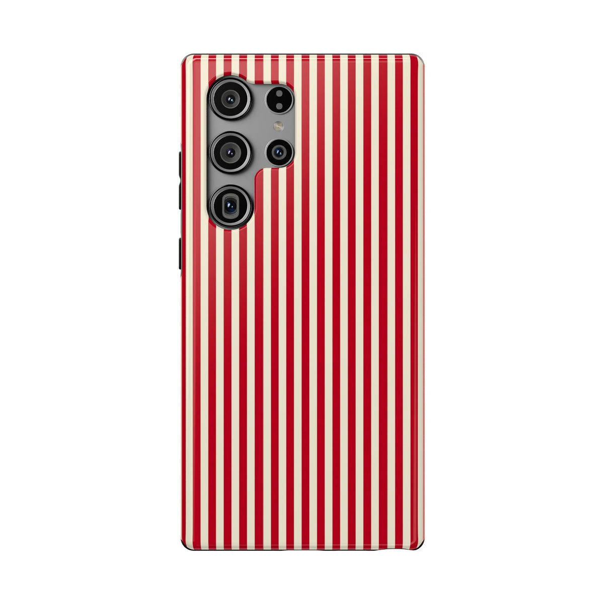 Red Stripe protective phone case for Samsung Galaxy S23 Ultra, glossy finish