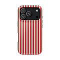 Red Stripe MagSafe case for iPhone 18 Pro, glossy finish