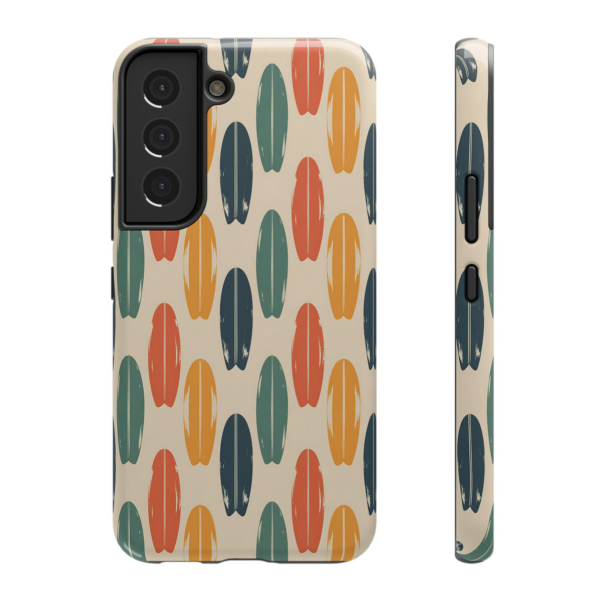 Retro Surfboard protective phone case for Samsung Galaxy S22, glossy finish