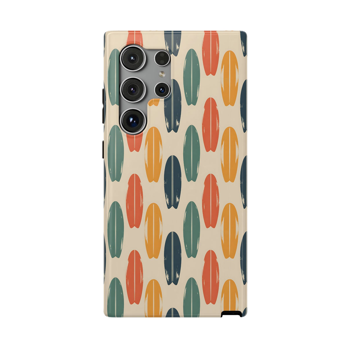 Retro Surfboard protective phone case for Samsung Galaxy S24 Ultra, glossy finish