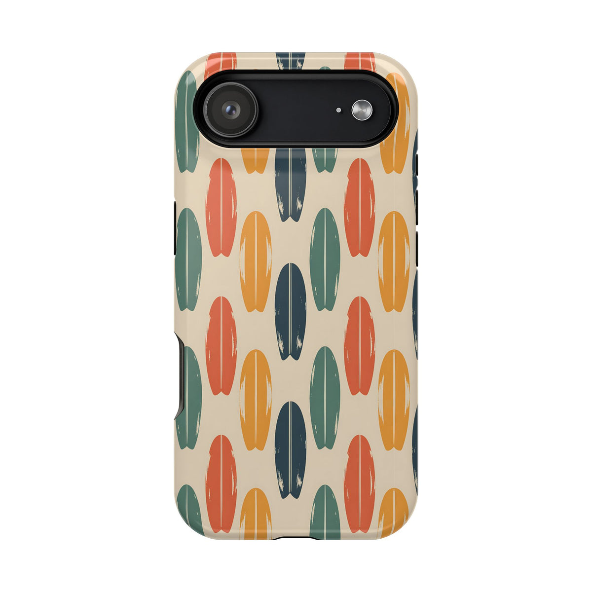 Retro Surfboard MagSafe case for iPhone 17 Air, glossy finish