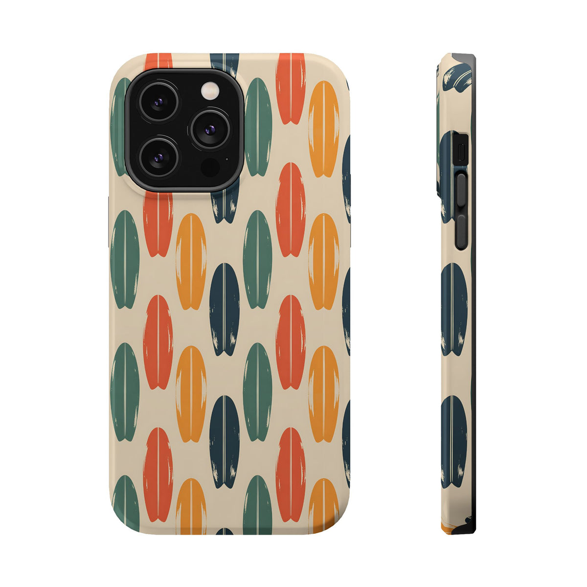 Retro Surfboard MagSafe case for iPhone 14 Pro Max, glossy finish