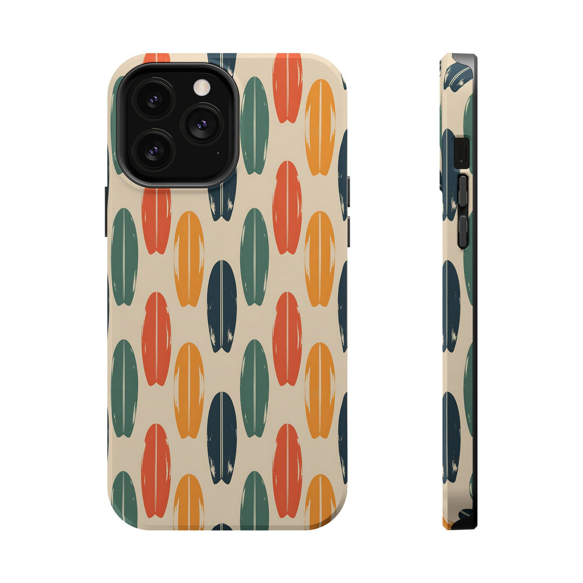 Retro Surfboard MagSafe case for iPhone 13 Pro Max, glossy finish