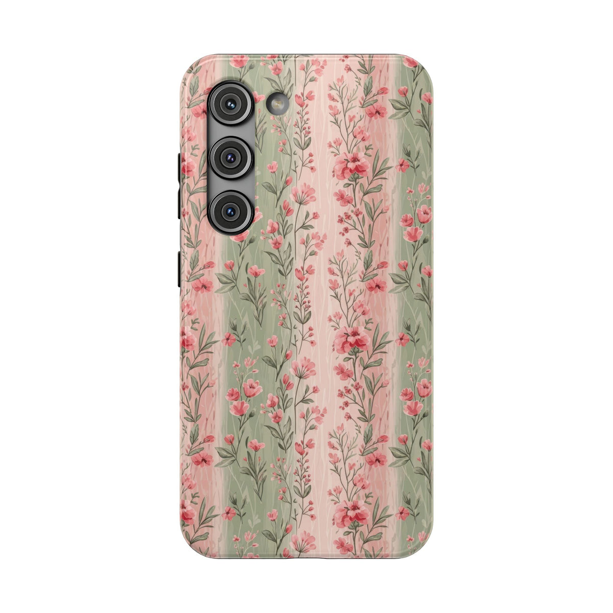 Rose Garden Stripe protective phone case for Samsung Galaxy S23, glossy finish