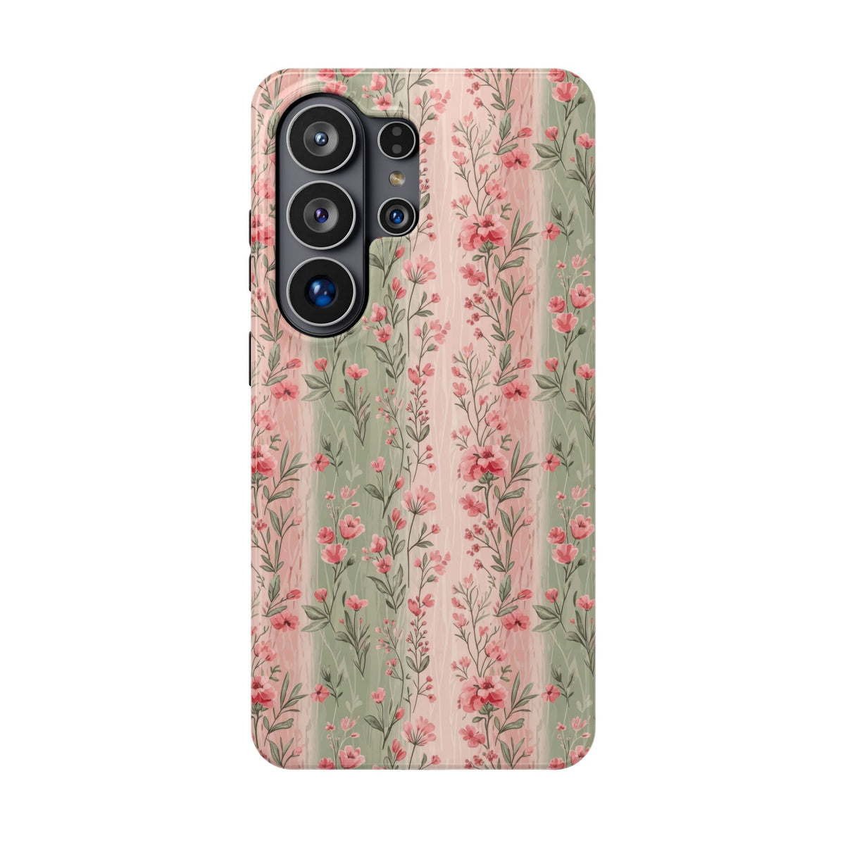 Rose Garden Stripe protective phone case for Samsung Galaxy S26 Ultra, glossy finish