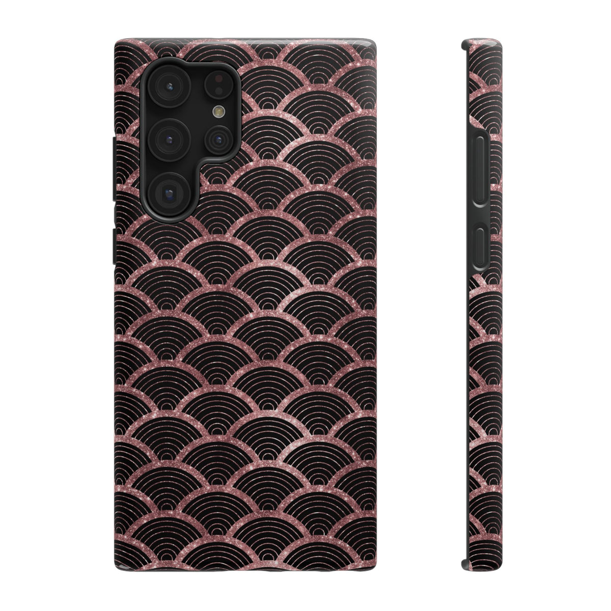 Rose Gold Scale protective phone case for Samsung Galaxy S22 Ultra, glossy finish