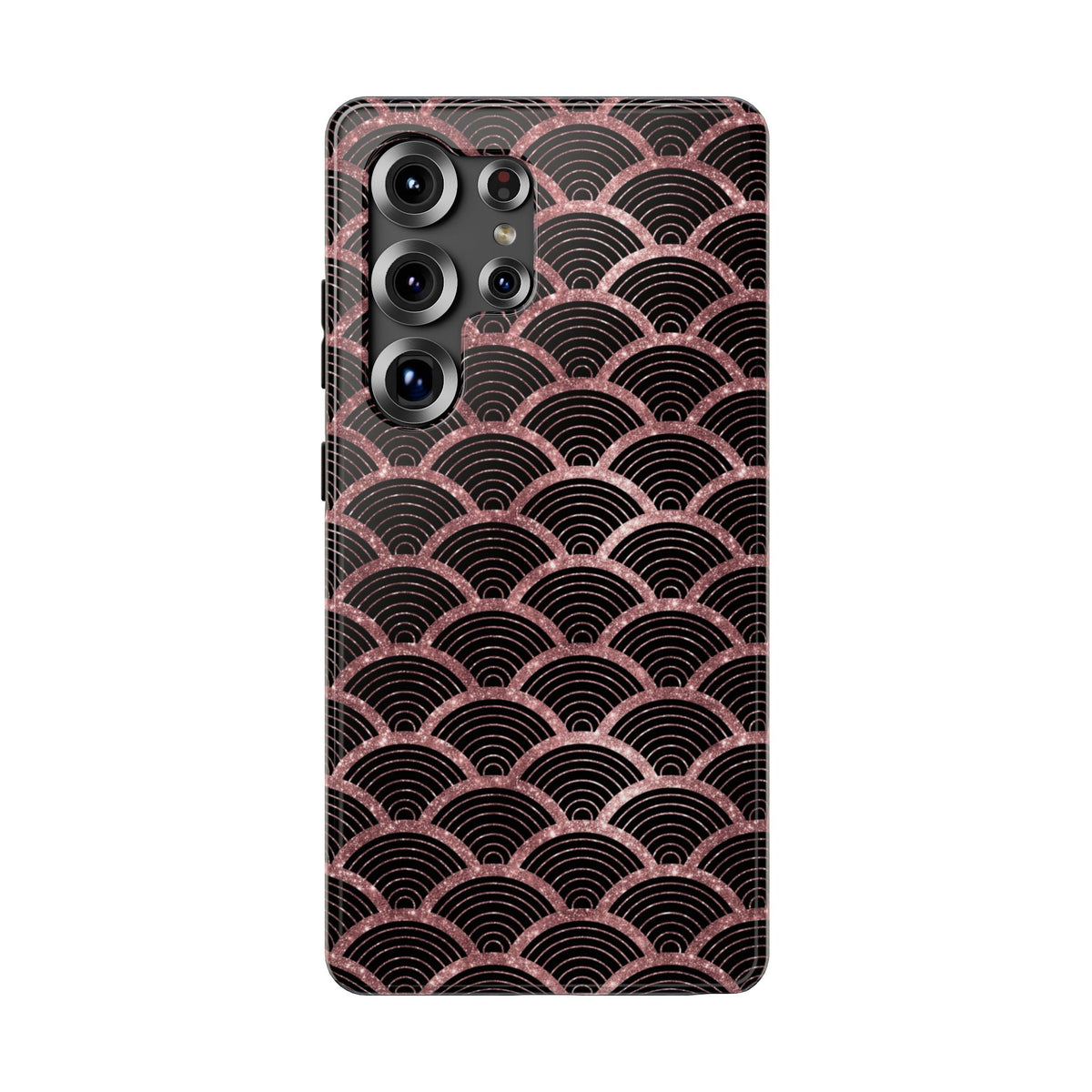 Rose Gold Scale protective phone case for Samsung Galaxy S25 Ultra, glossy finish
