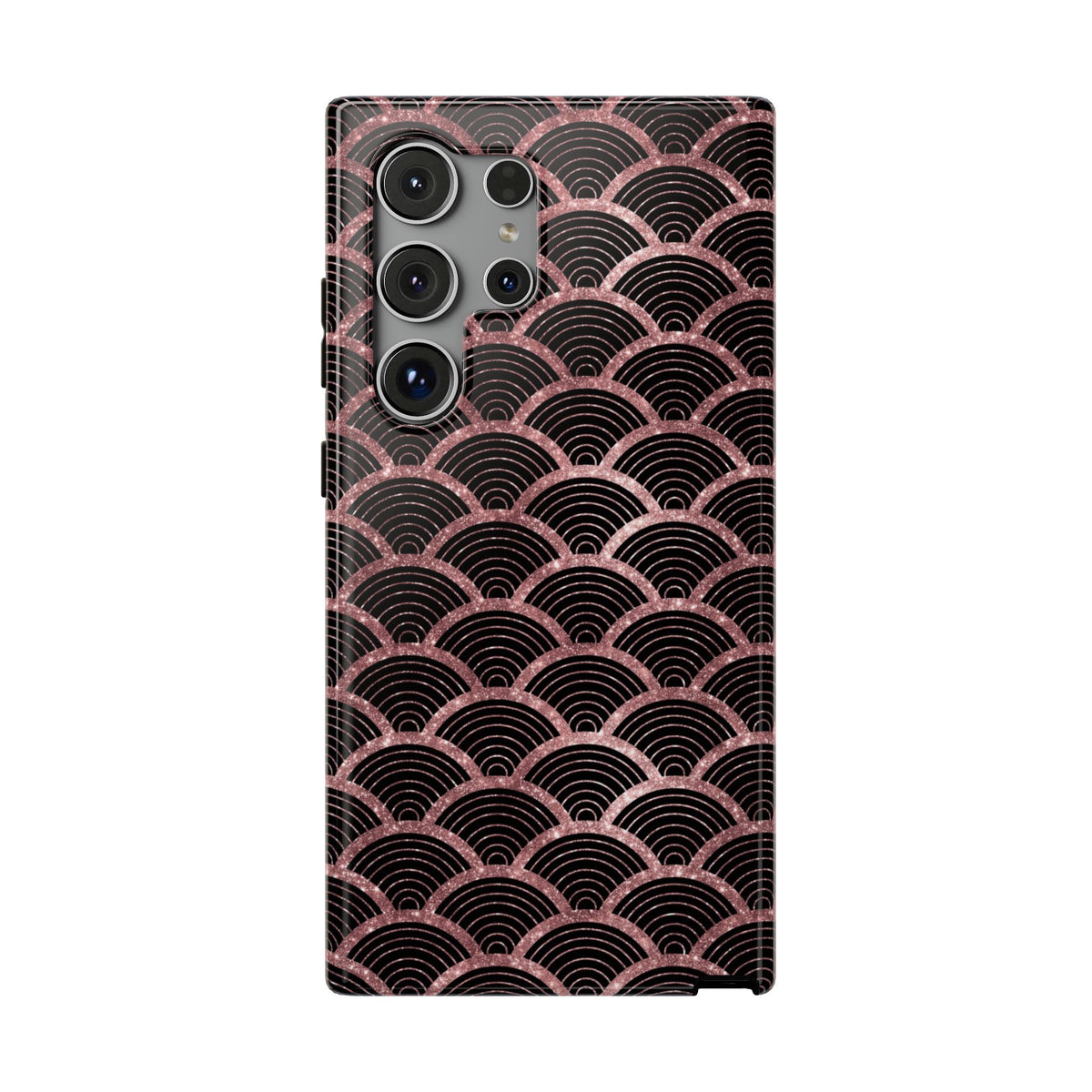 Rose Gold Scale protective phone case for Samsung Galaxy S24 Ultra, glossy finish