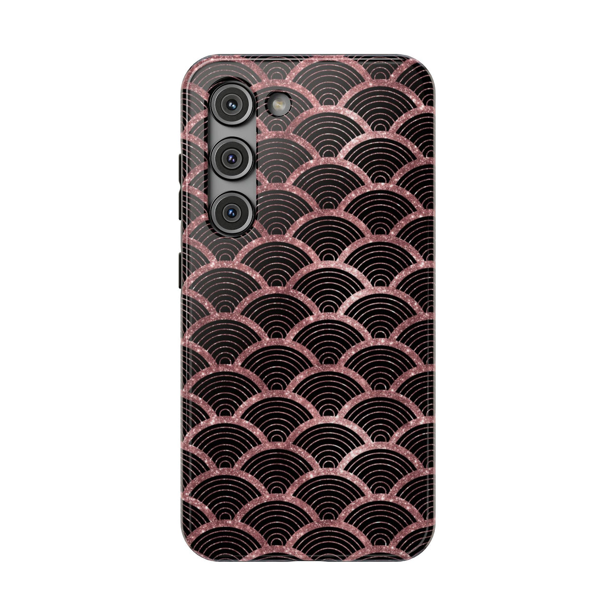 Rose Gold Scale protective phone case for Samsung Galaxy S23, glossy finish