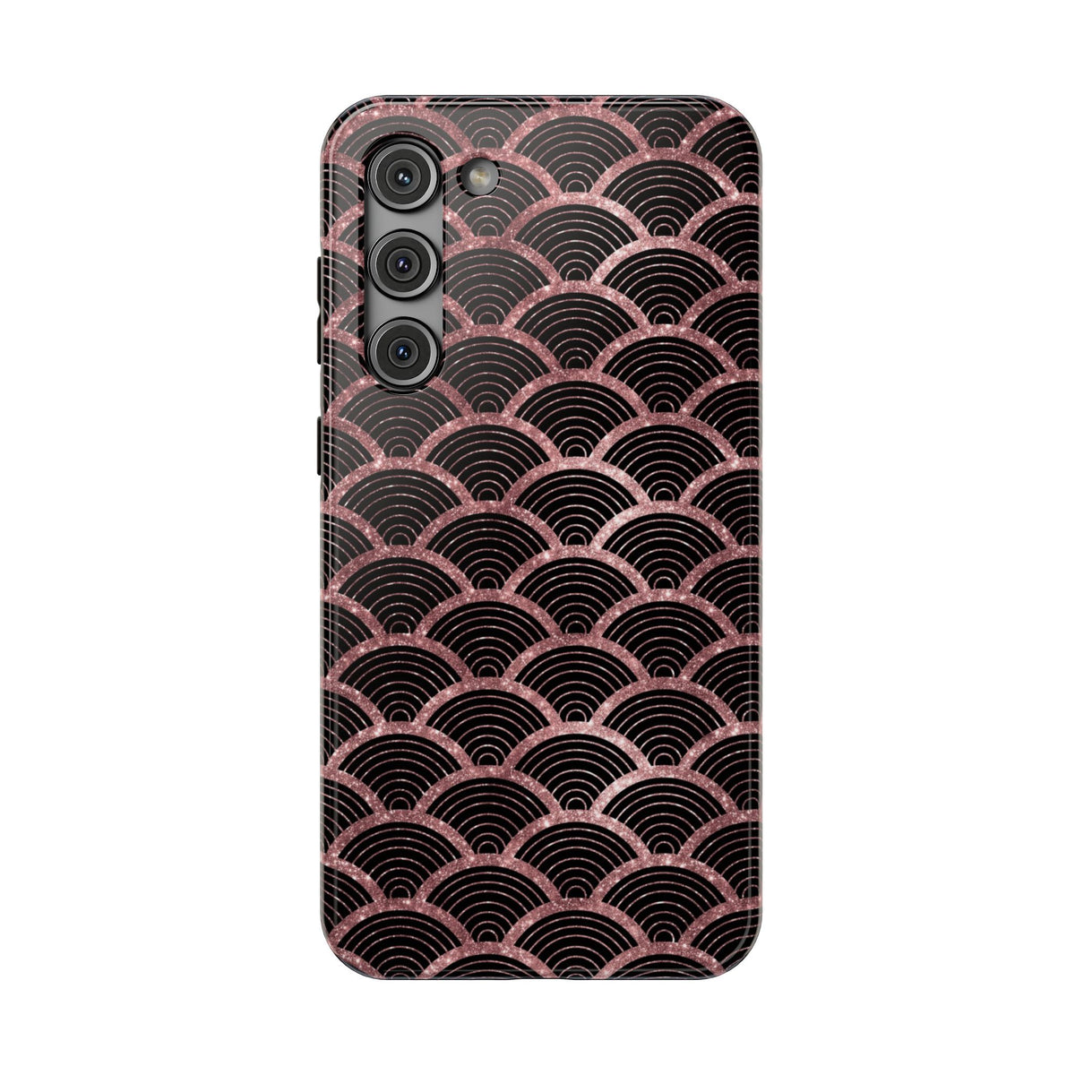 Rose Gold Scale protective phone case for Samsung Galaxy S23 Plus, glossy finish
