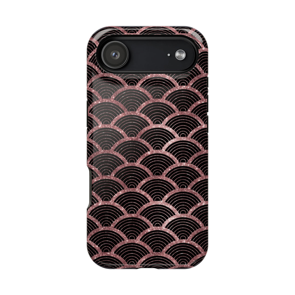 Rose Gold Scale MagSafe case for iPhone 17 Air, glossy finish
