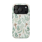 Sage Cross protective phone case for iPhone 18 Pro, glossy finish