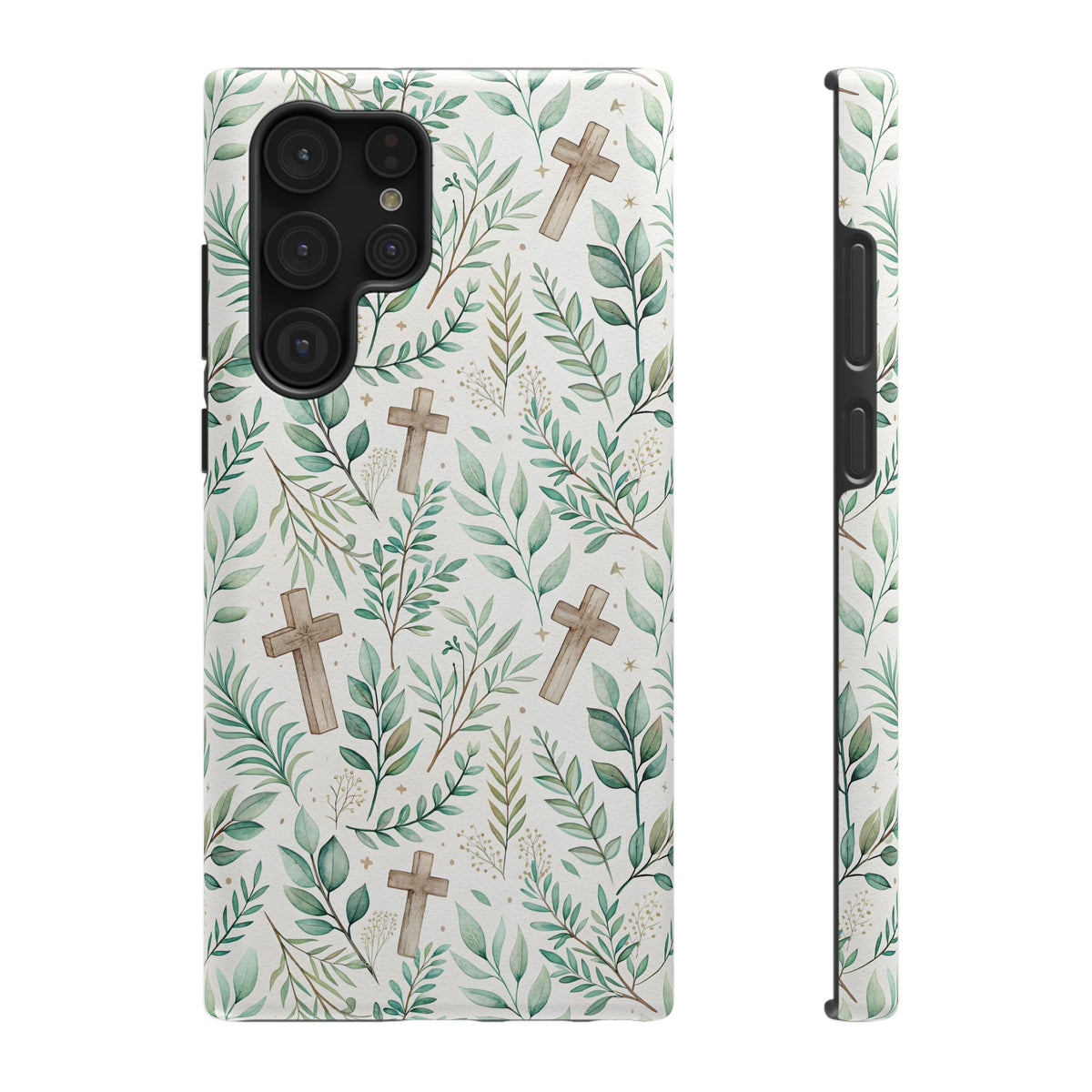 Sage Cross protective phone case for Samsung Galaxy S22 Ultra, glossy finish