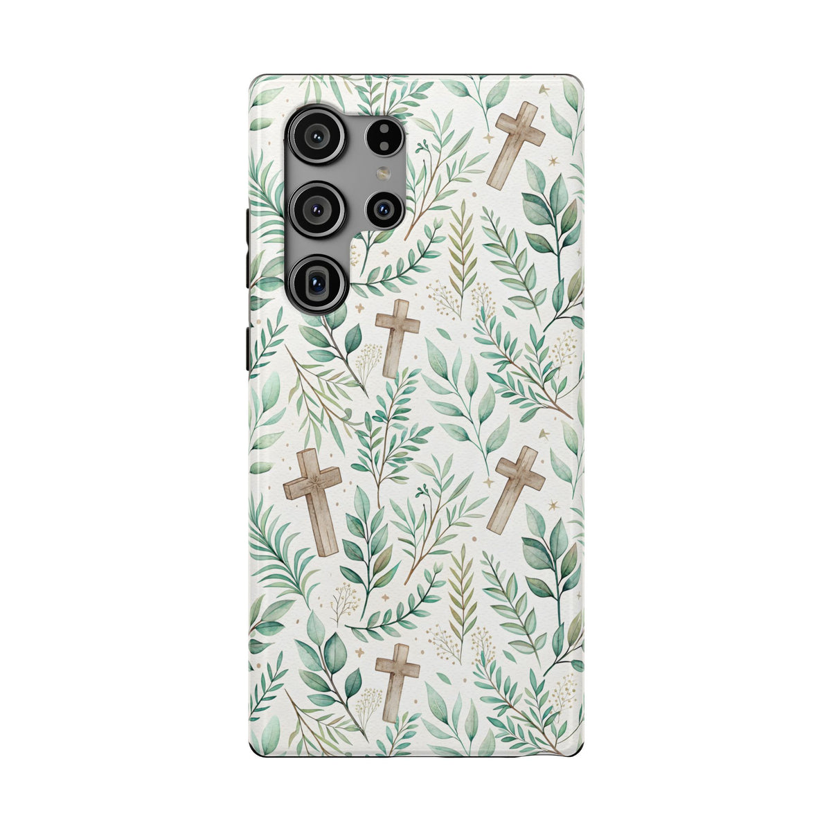 Sage Cross protective phone case for Samsung Galaxy S23 Ultra, glossy finish