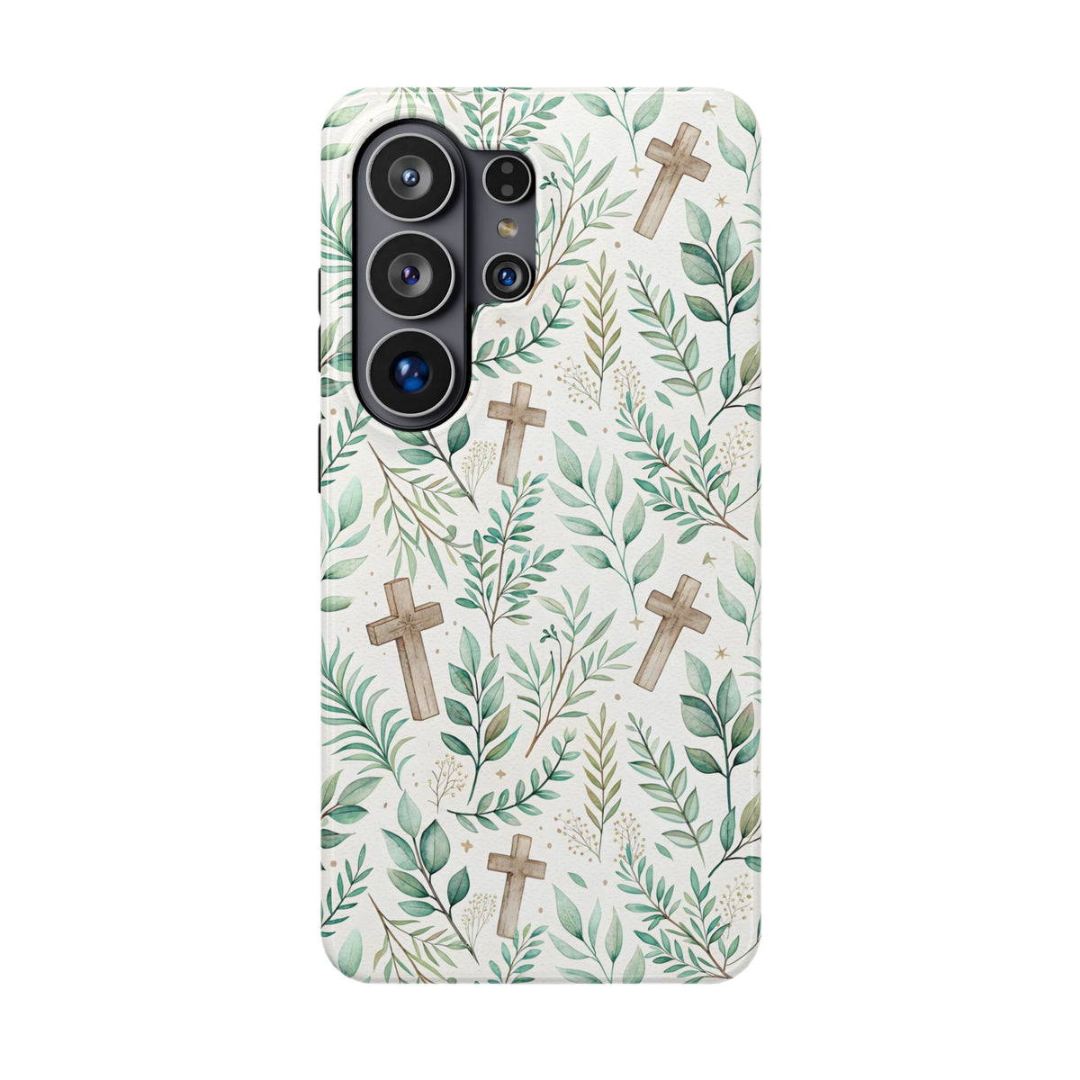 Sage Cross protective phone case for Samsung Galaxy S26 Ultra, glossy finish