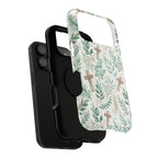 Sage Cross protective phone case, close-up of the dual-layer construction