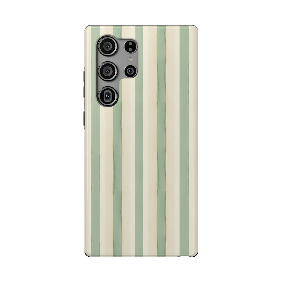 Sage Stripe protective phone case for Samsung Galaxy S23 Ultra, glossy finish