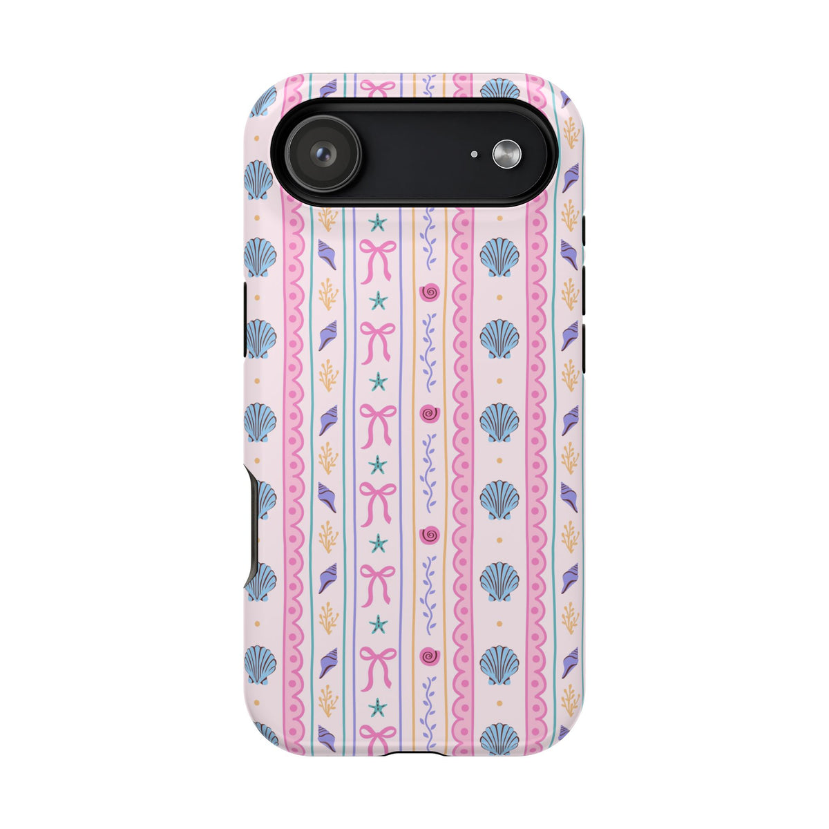 Seashell Ribbon protective phone case for iPhone 17 Air, glossy finish