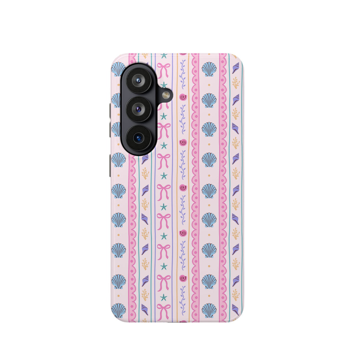 Seashell Ribbon protective phone case for Samsung Galaxy S26, glossy finish