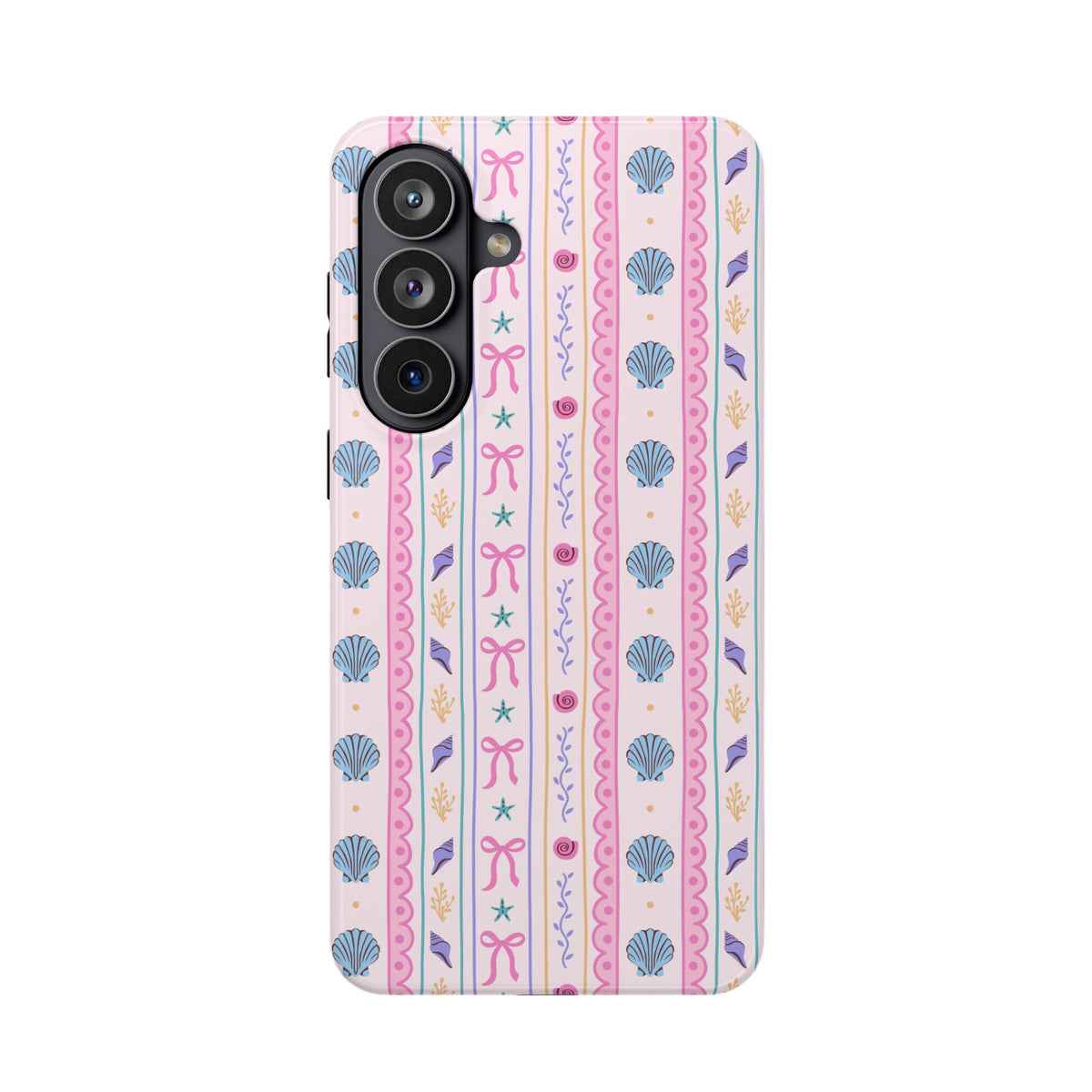 Seashell Ribbon protective phone case for Samsung Galaxy S26 Plus, glossy finish