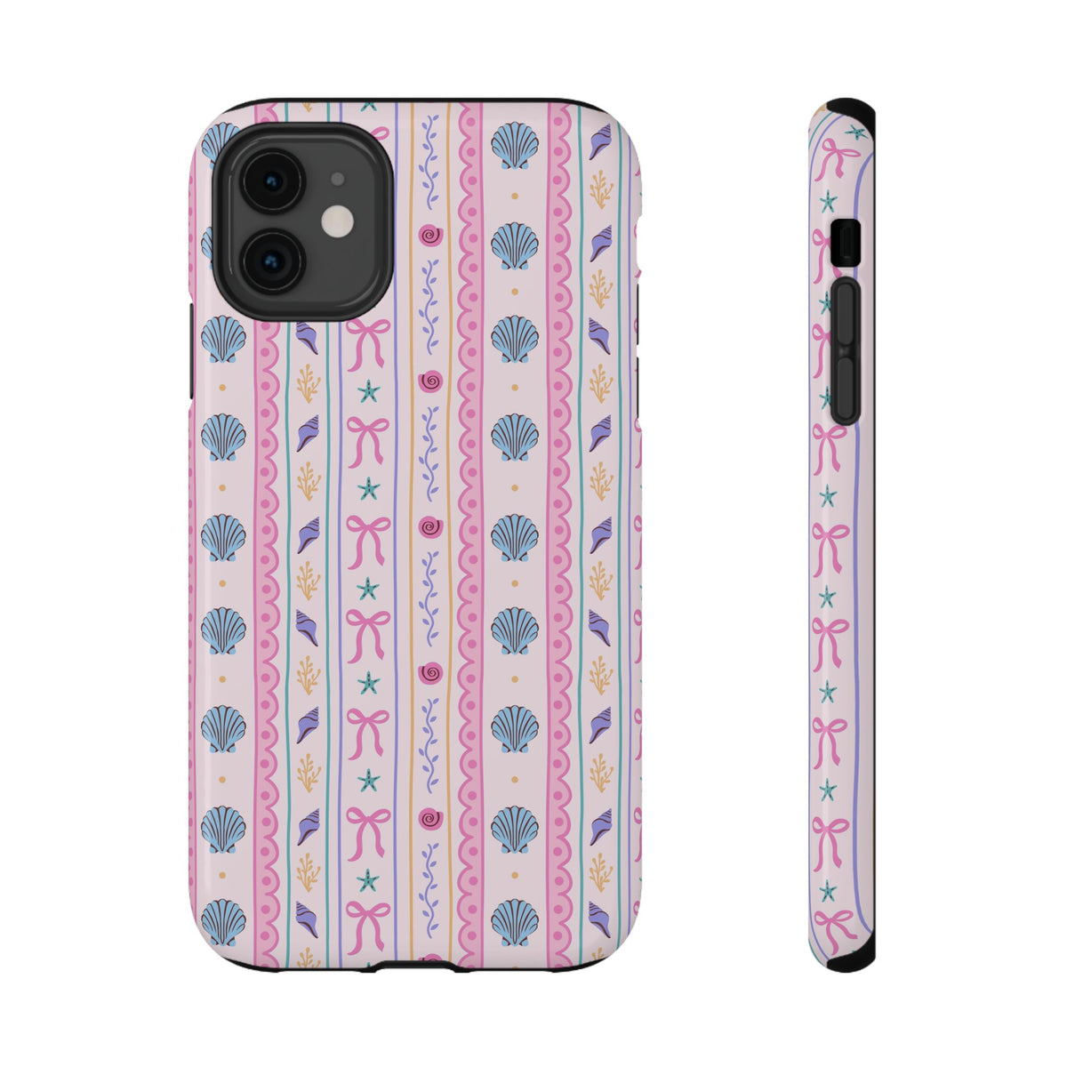 Seashell Ribbon protective phone case for iPhone 11, glossy finish