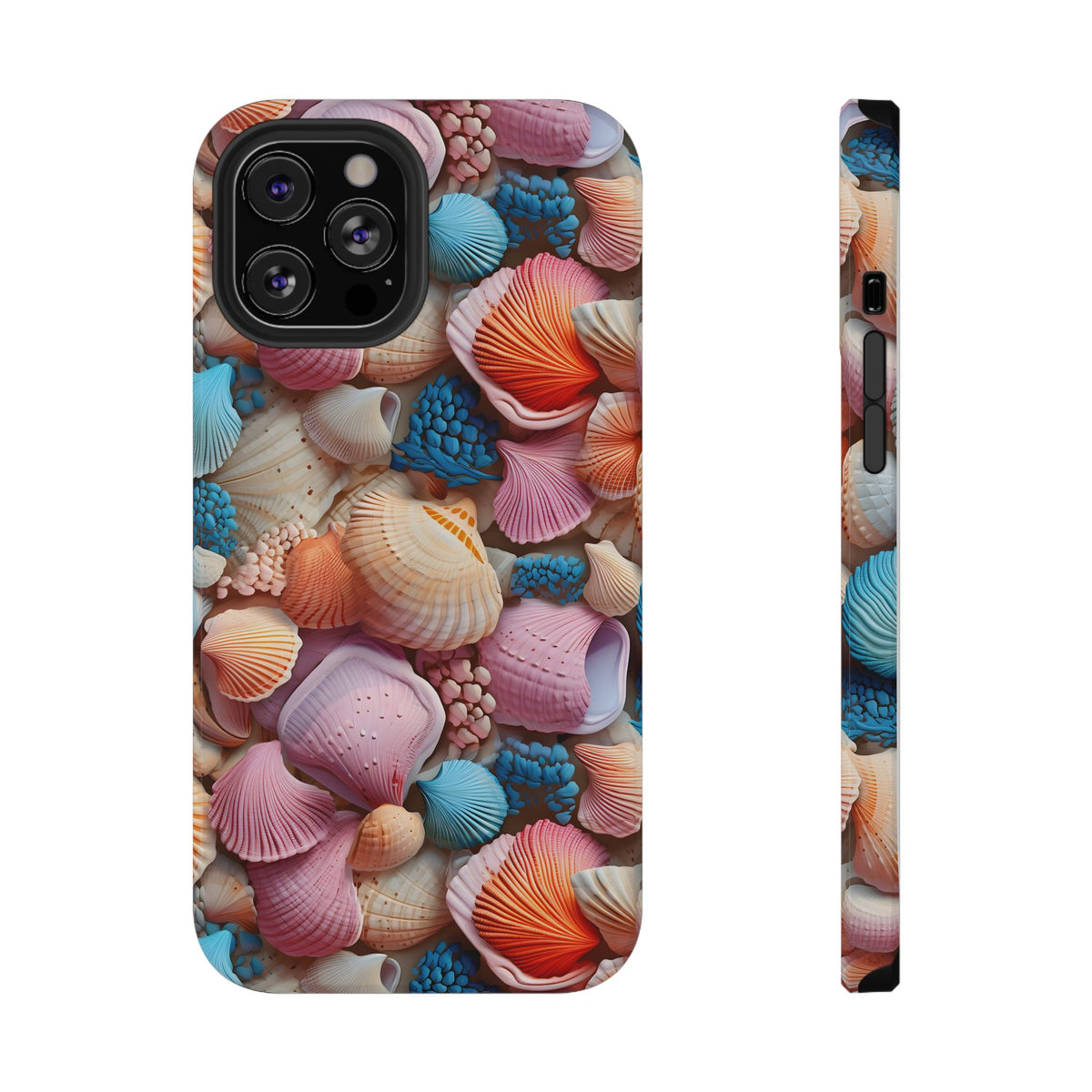 Seashell Treasure protective phone case for iPhone 12 Pro Max, glossy finish