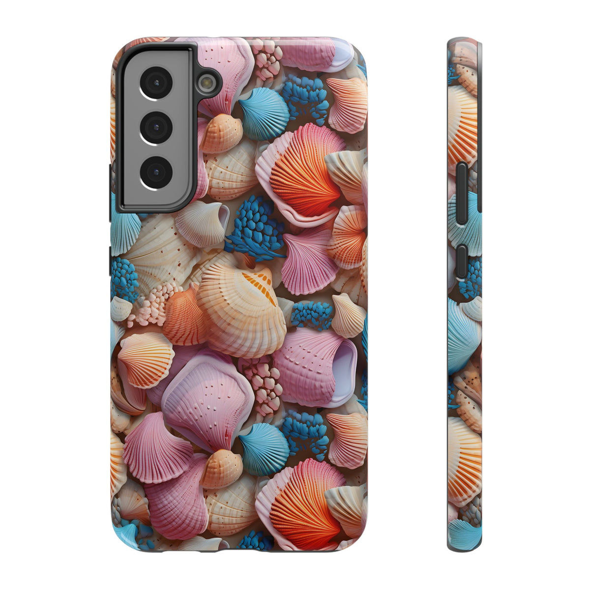 Seashell Treasure protective phone case for Samsung Galaxy S22 Plus, glossy finish