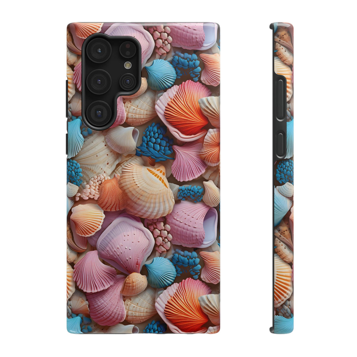Seashell Treasure protective phone case for Samsung Galaxy S22 Ultra, glossy finish