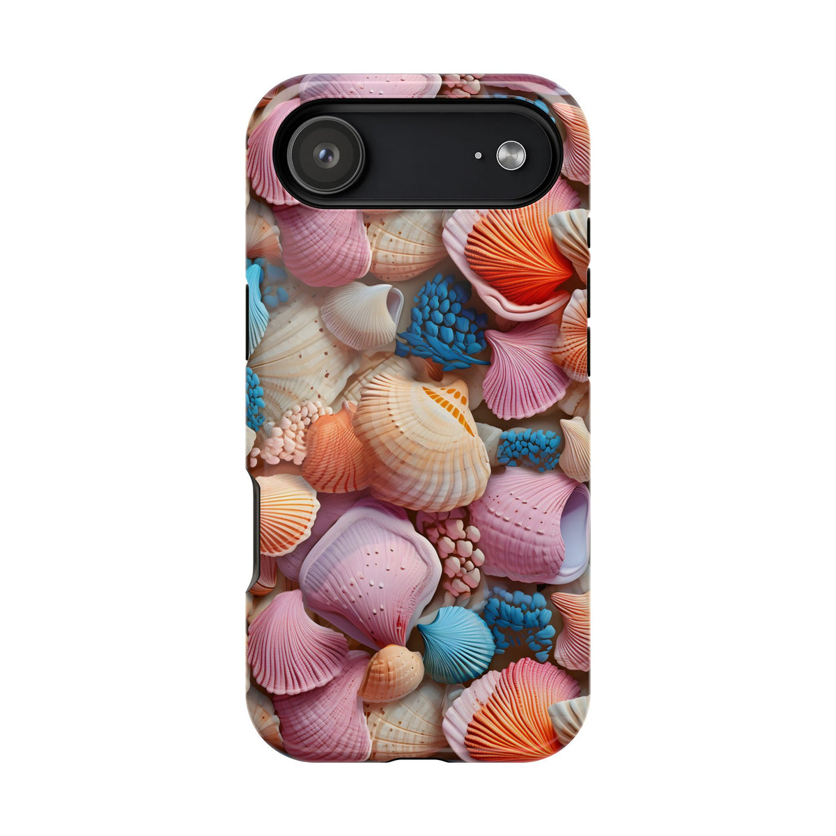 Seashell Treasure protective phone case for iPhone 17 Air, glossy finish