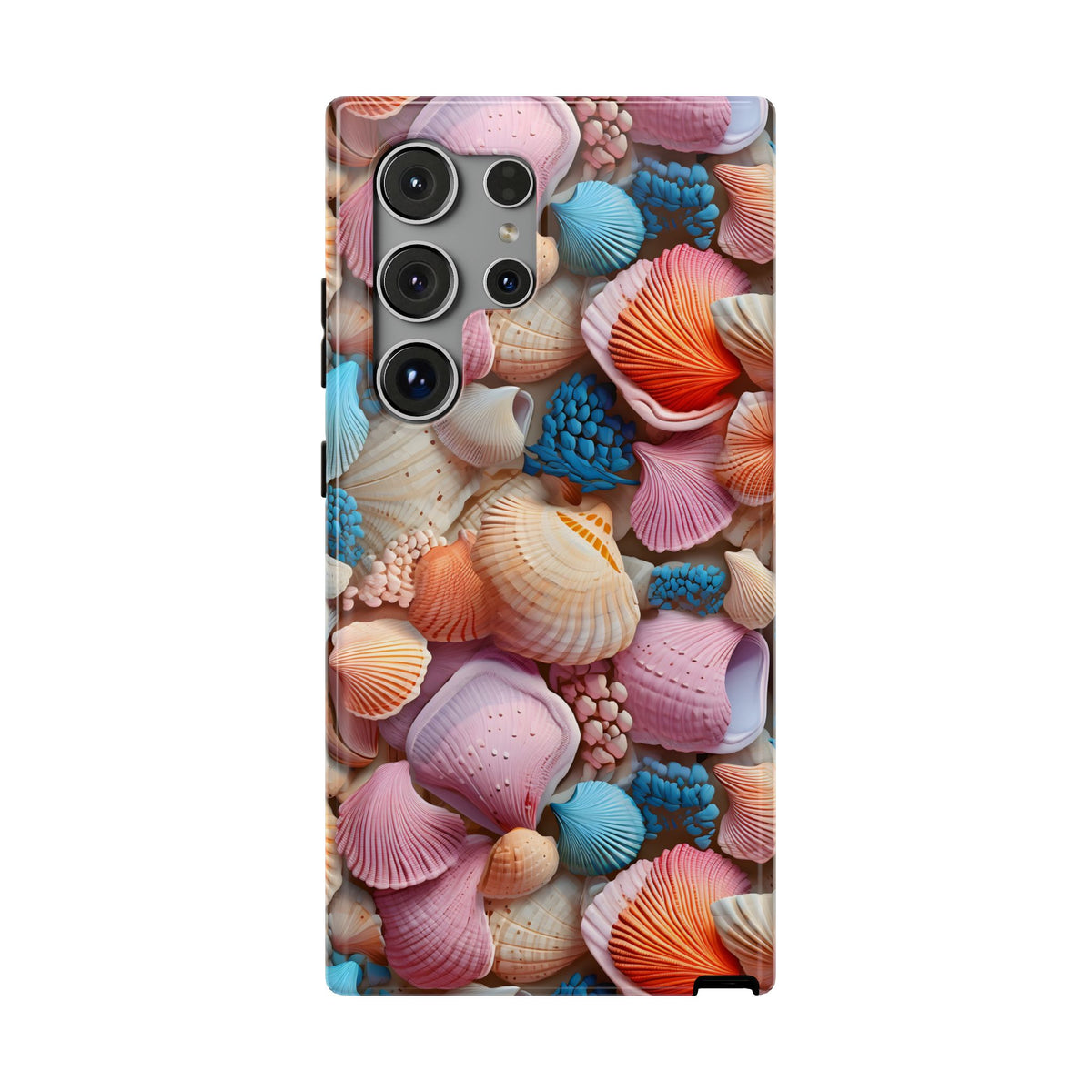 Seashell Treasure protective phone case for Samsung Galaxy S24 Ultra, glossy finish